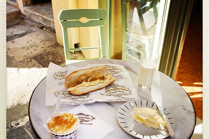 Small Group Corfu Gastronomy Tour - Fresh butter at Alexis Dairy Shop