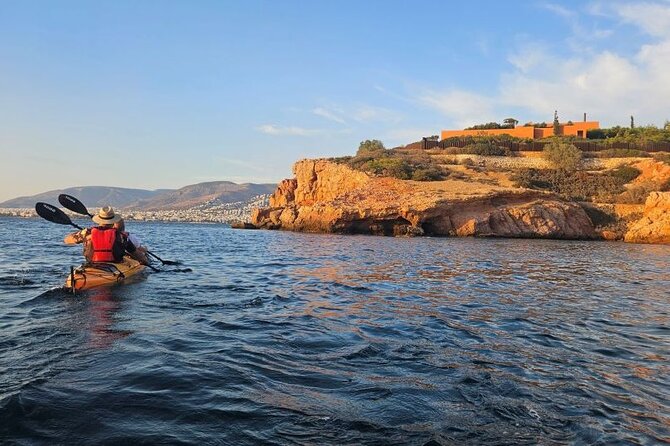 Small Group Sunset Sea Kayaking in Athens Riviera with Snorkeling - The 2.5-kilometer paddle along the Saronic Gulf