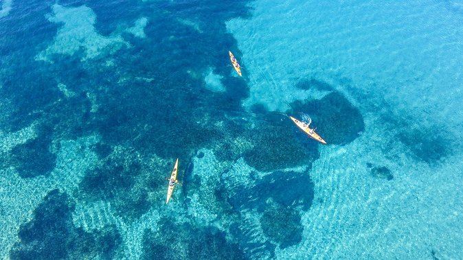 Sounio Sea Kayak Tour to the Temple of Poseidon full program - Legrena Beach for swimming and snorkeling