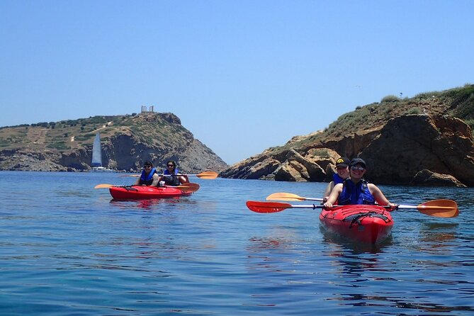 Sounio Sea Kayak Tour to the Temple of Poseidon full program - Learning to handle a tandem sea kayak