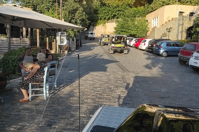 Sunset Jeep Tour in Crete - Karfi at sunset, with prosecco and fruit