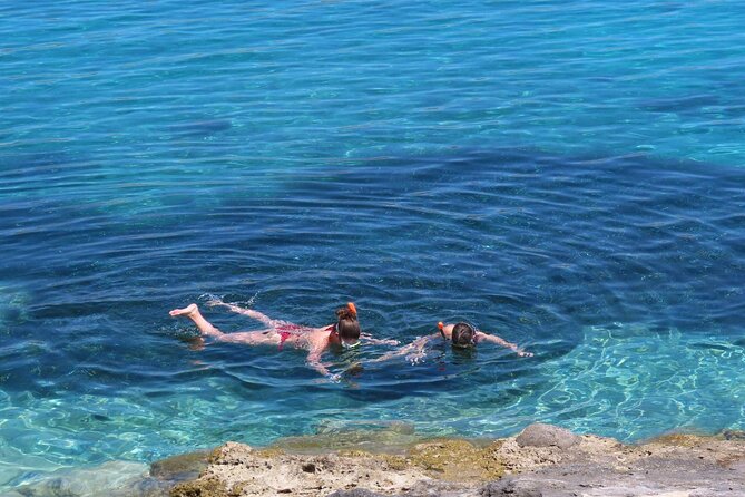 The Santa Maria 3 Island Cruise in the Aegean w/ Free Audio Guide - Plati: Turquoise Water and a Quick Swim