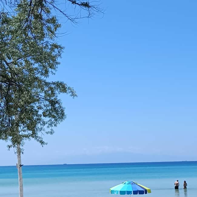 Thessaloniki: Halkidiki Beach-Hopping with Swimming - The drive from Porto Palace to Kassandra