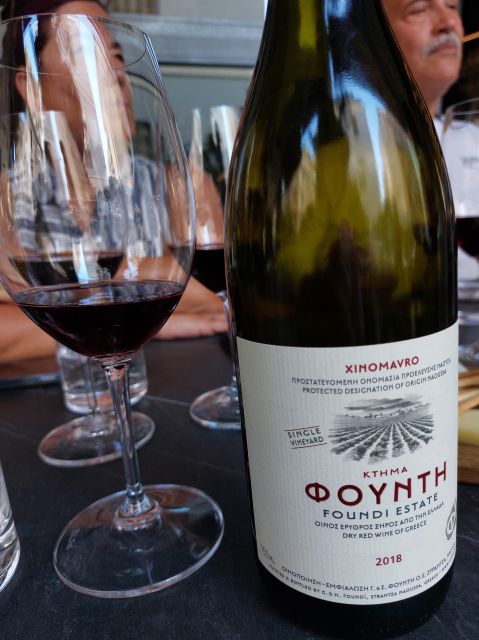 Thessaloniki: Small-Group Wine Tasting Tour with Appetizers - Second stop: comparing red wines from Nemea and Naousa