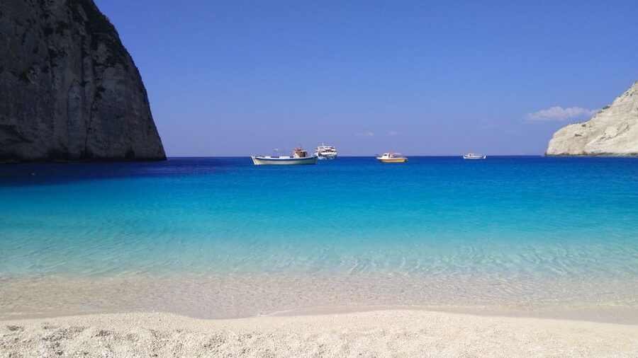 Zakynthos: early morning Shipwreck,Blue Caves and view point - Exo Chora’s 2,000-year-old olive tree