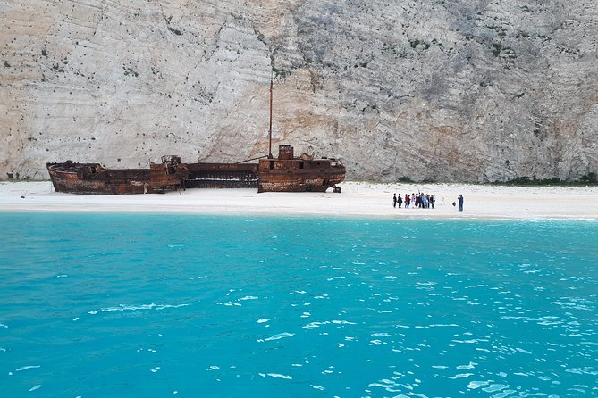 Zakynthos : One day small group tour to Navagio beach Blue Caves & top view - Makris Gialos and Xigia Beach