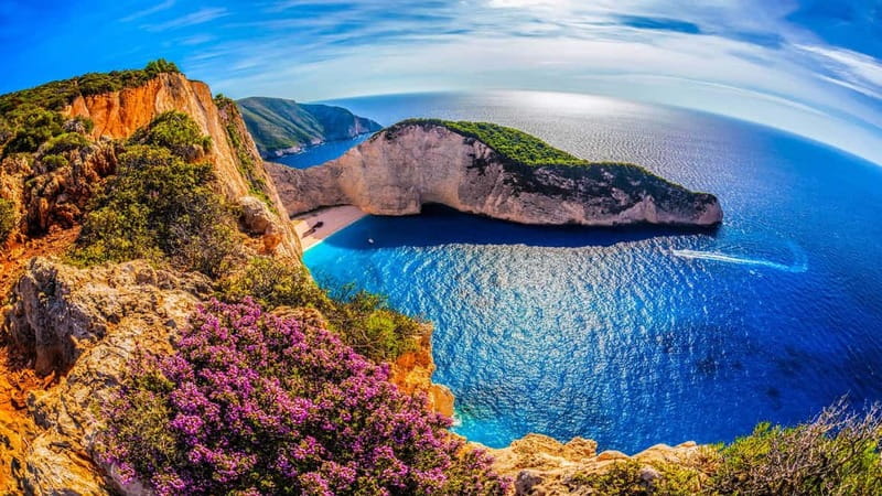 Zakynthos: Shipwreck Beach, Viewpoint, Blue Caves Day Tour - Navagio from the cliff, not the beach