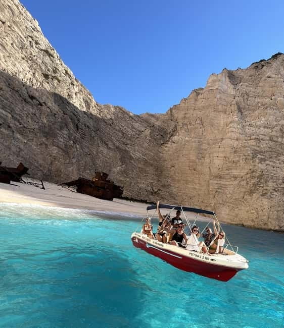 Zakynthos: Shipwreck & Caves Private Boat Tour with Skipper - Maravegias Cave, Hidden Treasure Cave, and Window of Luck