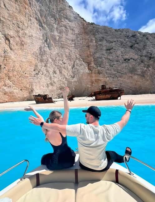Zakynthos: Shipwreck & Caves Private Boat Tour with Skipper - Dolphins Rock, White Beach, and Poseidon’s profile