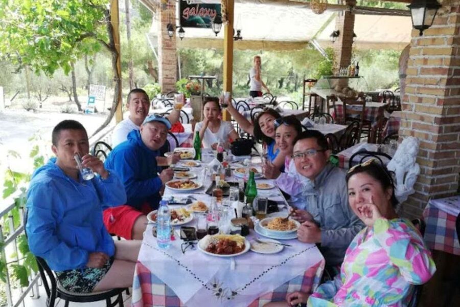 Zakynthos Small Group Tour Shipwreck & Blue Caves Land & Sea - Seeing Navagio from the famous viewpoint