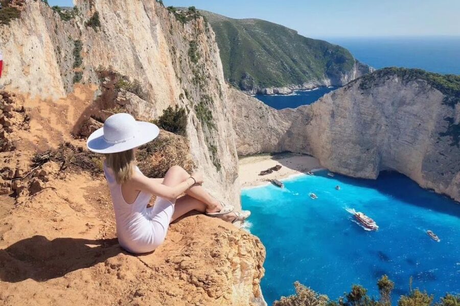 Zakynthos Small Group Tour Shipwreck & Blue Caves Land & Sea - Swimming at Sfogio and White Beach