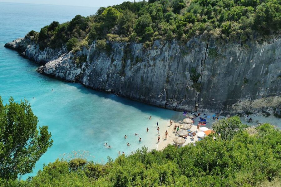 Zakynthos Small Group Tour Shipwreck & Blue Caves Land & Sea - Starting above Zakynthos Town at Bochali Hill