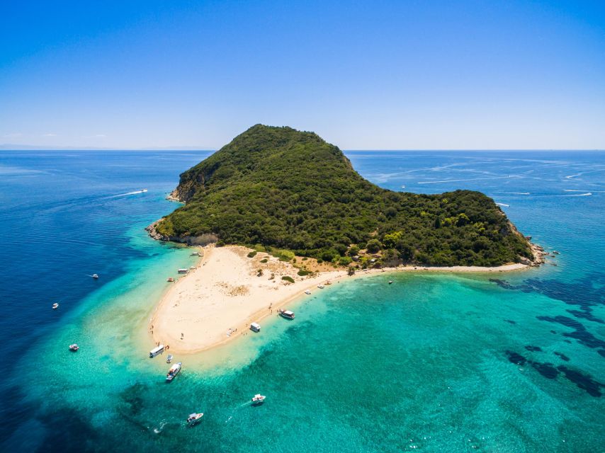 Zakynthos: Turtle Island & Keri Caves Glass-Bottom Boat Tour - Searching for turtles in Laganas Bay