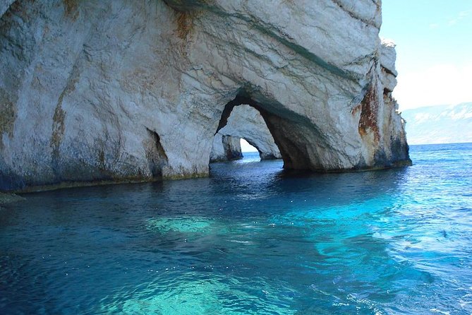 Zante Cruise to Blue Caves & Shipwreck Beach Photo stop - Mouda Beach, the final swim