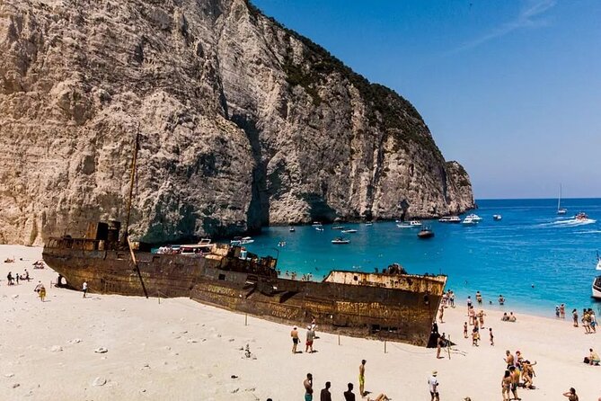 Zante Cruise to Blue Caves & Shipwreck Beach Photo stop - Sailing toward the Blue Caves